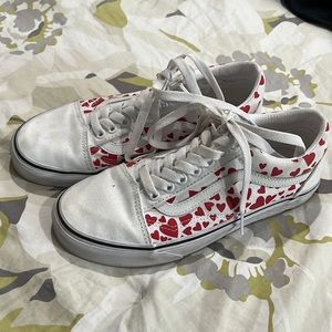 White Vans w/ Hearts